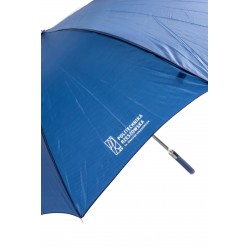 Zdjęcie granatowego rozłożonego parasola PRz
