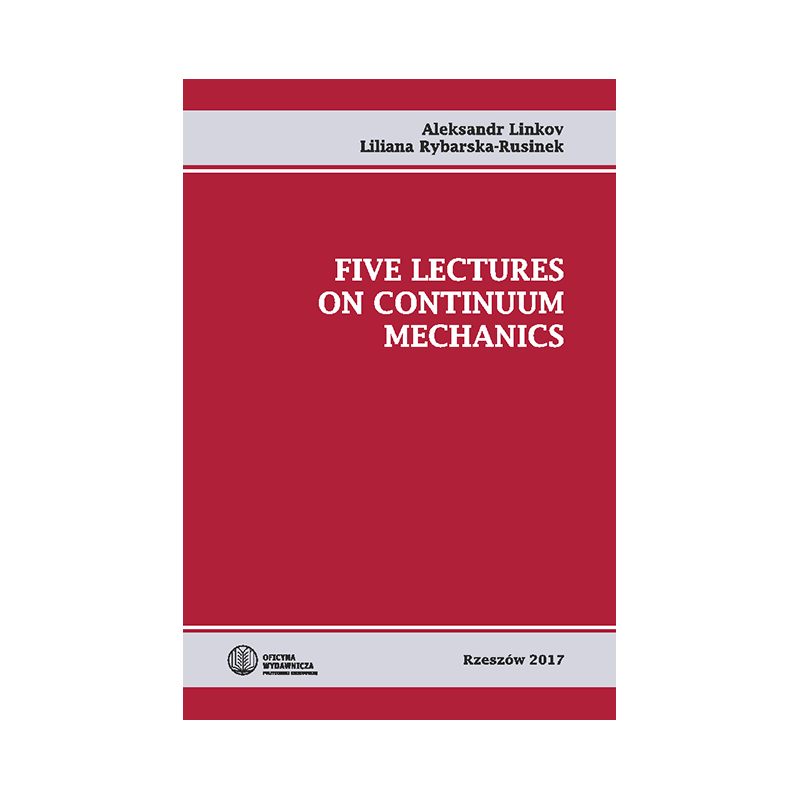 Zdjęcie podręcznika "Five lectures on continuum mechanics"